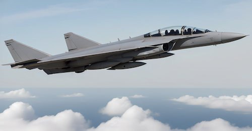 Supersonic jet fighter